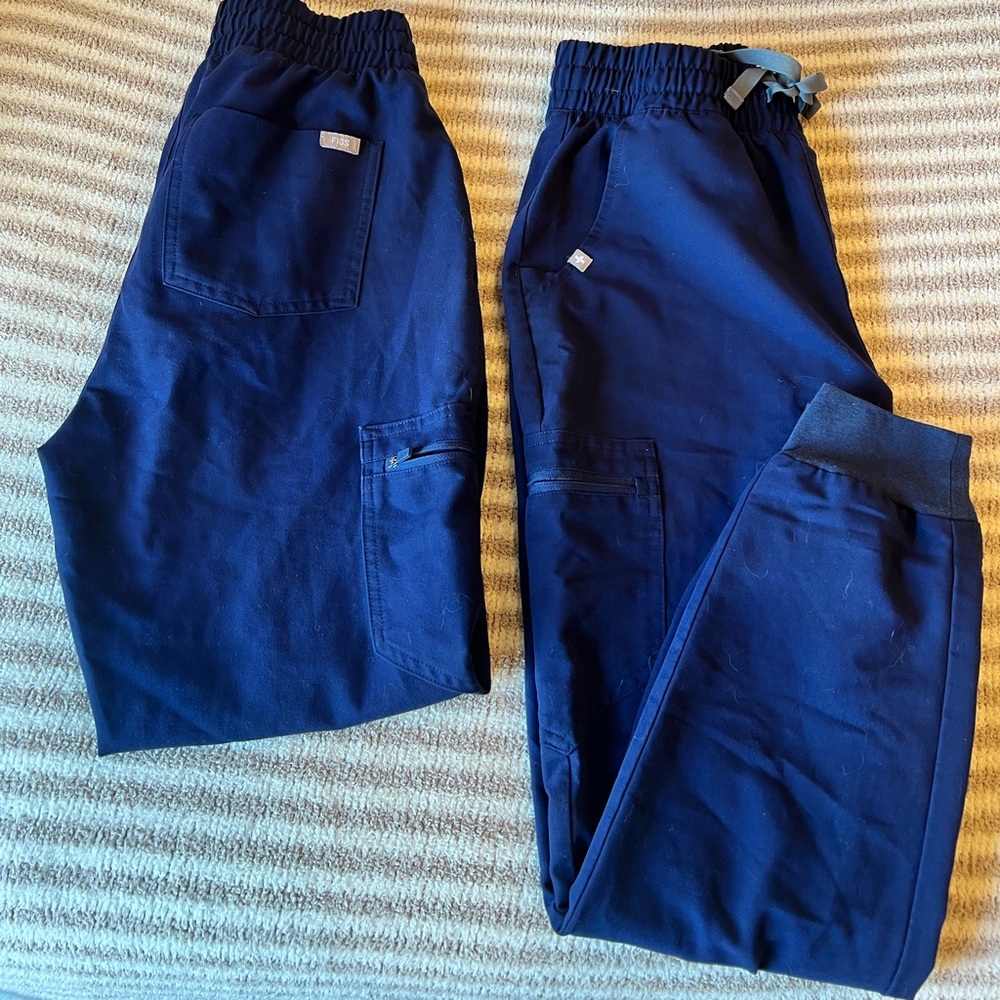 Figs Navy Blue Joggers x2